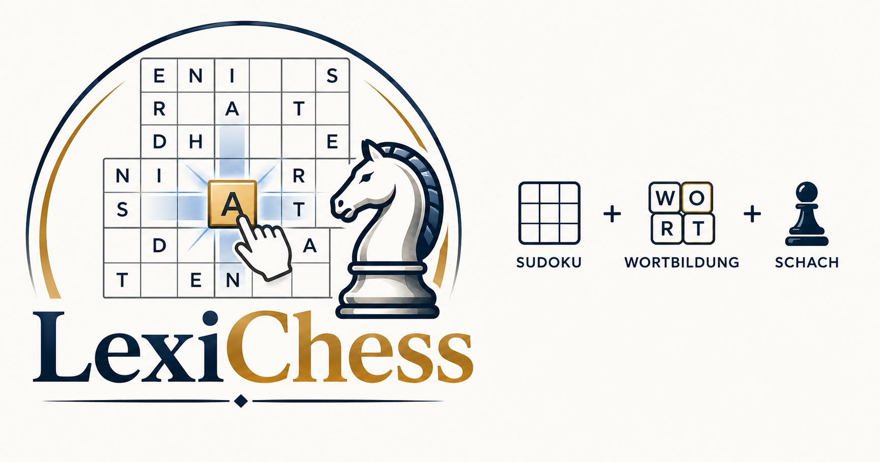 LexiChess-Wortspiel mit 9×9-Buchstabenbrett und markiertem 3×3-Spielfeld